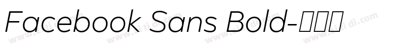 Facebook Sans Bold字体转换